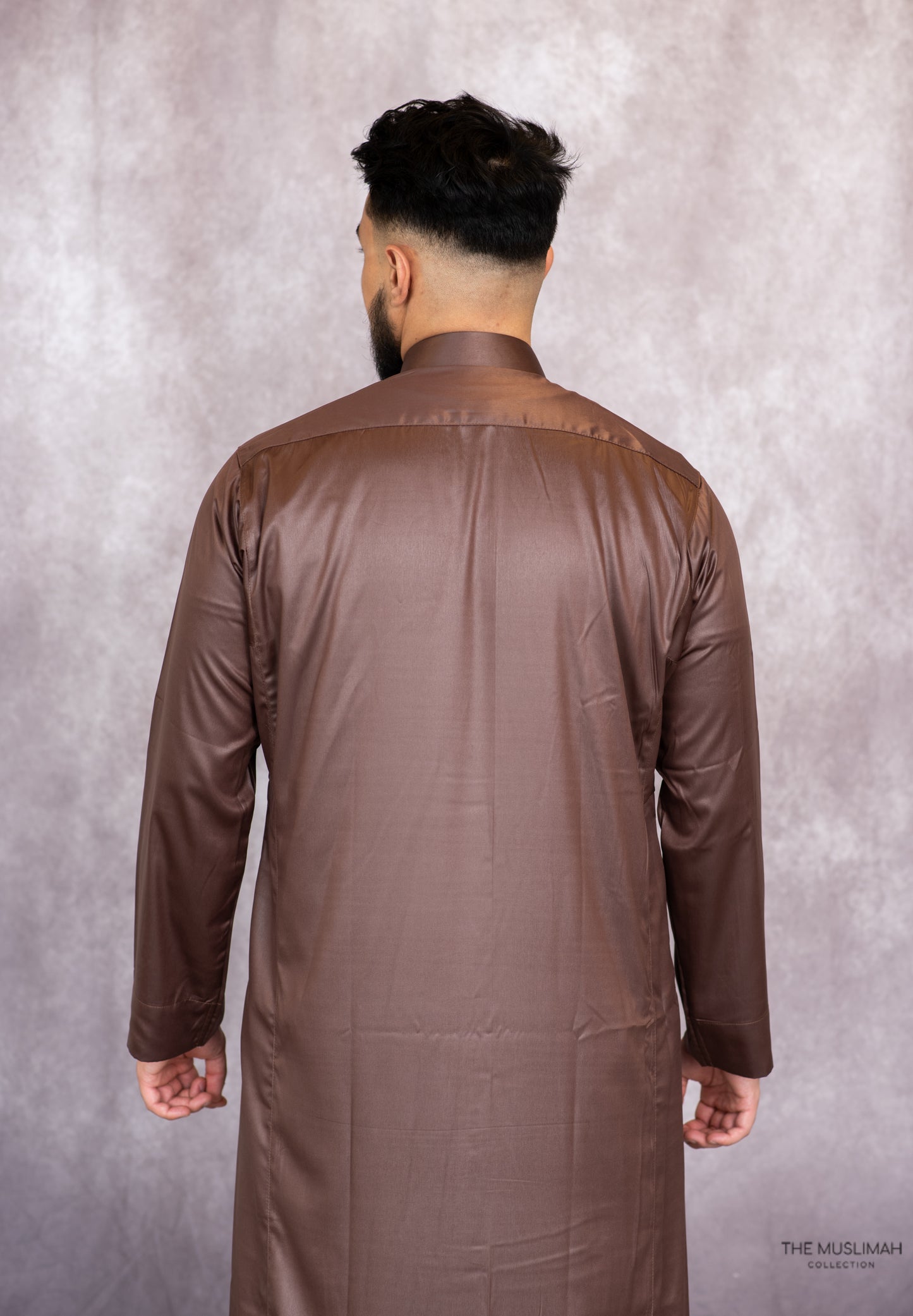 Saudi Collar Coffee Brown